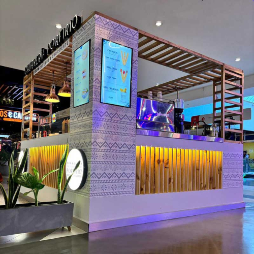 Producción, suministro e instalación de isla churreria porfirio