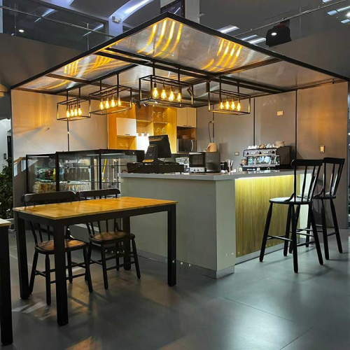 Diseño y fabircación isla de cafe en el poblado Medellin