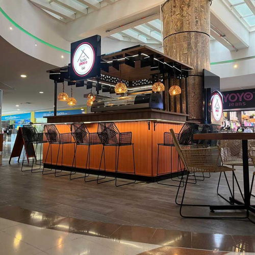 Diseño y fabricación de isla comercial para Sushi en la ciudad de Neiva